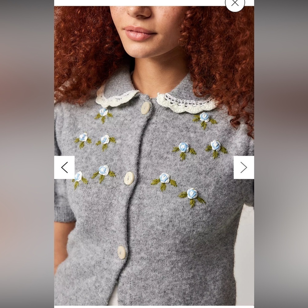 Kimchi Blue Lalisa Embroidered Cardigan - Picture 2 of 13